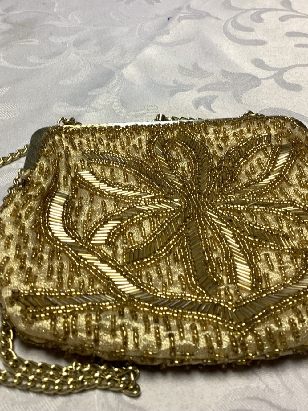 REGALE GOLD BEADED BAG VINTAGE